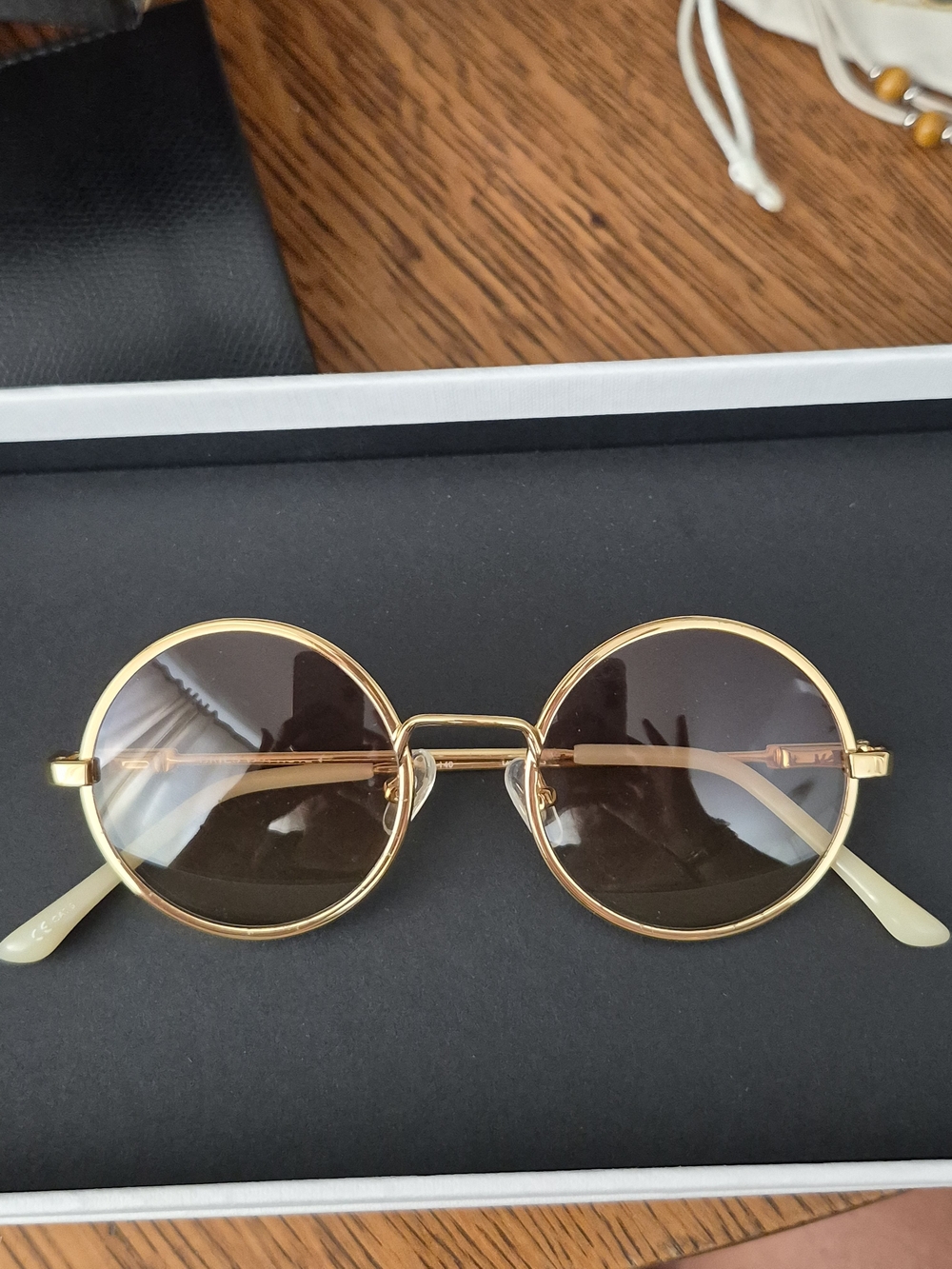 Linda Farrow X Dries Von Norton Sunglasses Collaboration Gold/brown